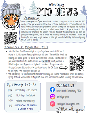 PTO January Newsletter